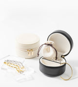 JEWELRY POUCH BLACK (CIRCLE)