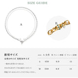 LARGE LINK CHAIN PEARL CHARM NECKLACE 【一部予約注文:1/22頃発送】