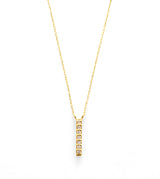 MINIMAL DIAMONDS LINE NECKLACE