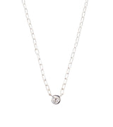 SILVER DIAMOND NECKLACE