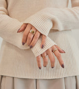 BICOLOR SIGNET RING