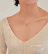 BICOLOR CIRCLE NECKLACE
