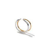 BICOLOR DOUBLE LINE EARCUFF(SINGLE)