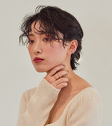 BICOLOR DOUBLE LINE EARCUFF(SINGLE)