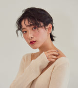 BICOLOR DOUBLE HOOP EARCUFF(SINGLE)