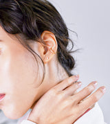 SOLITAIRE DIAMOND PIERCED EARRING(SINGLE)