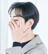 K10YG BAR PIERCED EARRING (SINGLE)