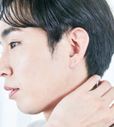 K10YG BAR PIERCED EARRING (SINGLE)