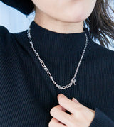 IRREGULAR FIGARO CHAIN NECKLACE