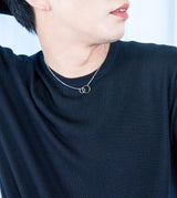 BICOLOR CIRCLE NECKLACE