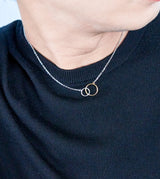 BICOLOR CIRCLE NECKLACE