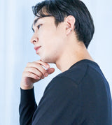 BICOLOR DOUBLE LINE EARCUFF(SINGLE)