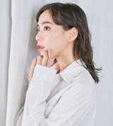 DIAMONDS LINE PIERCED EARRING(SINGLE)