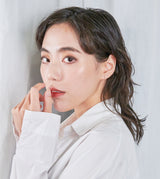 DIAMONDS LINE PIERCED EARRING(SINGLE)