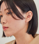 K10YG BAR PIERCED EARRING (SINGLE)