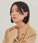 K10YG BAR PIERCED EARRING (SINGLE)