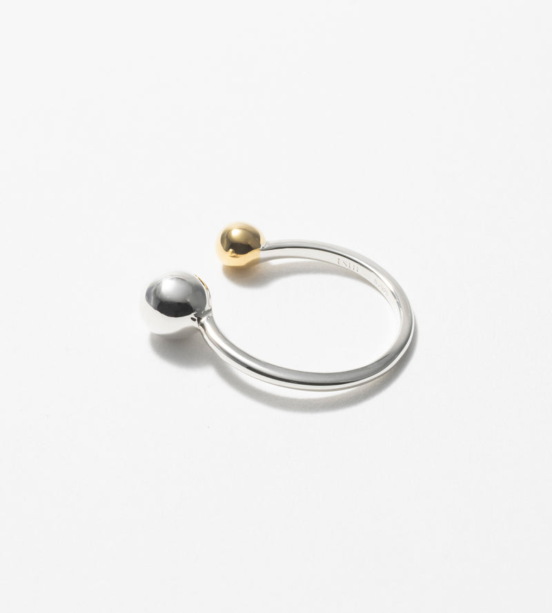 BICOLOR BALL RING