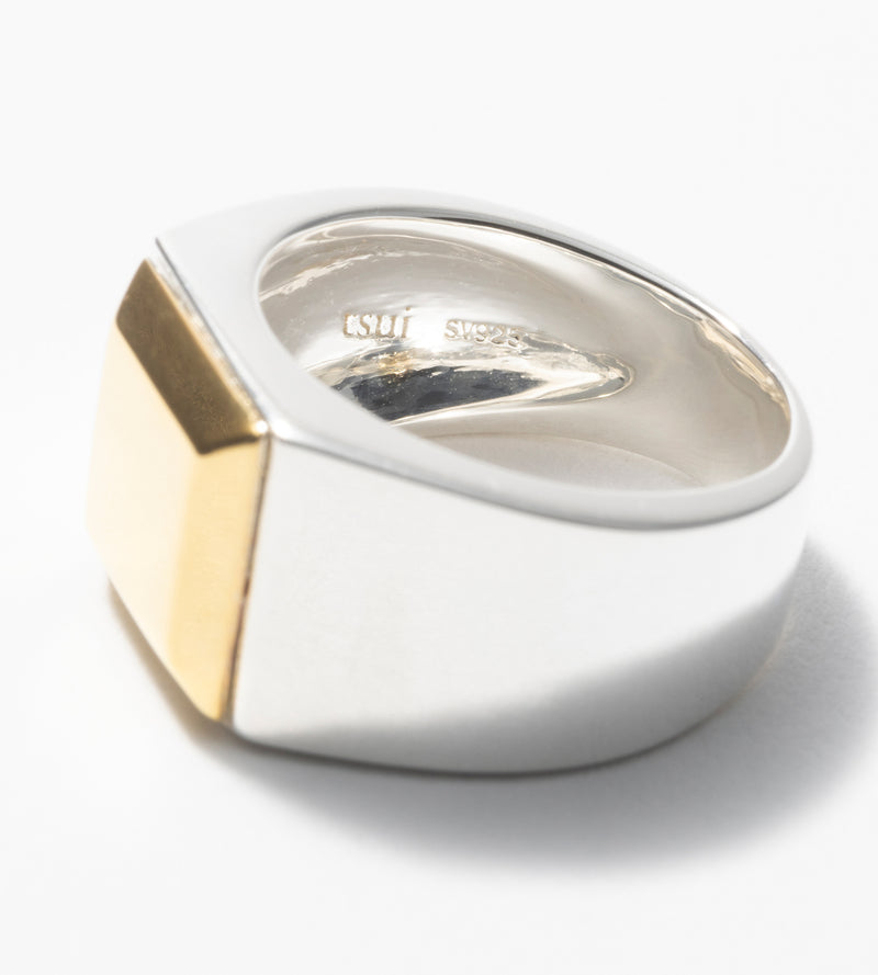 BICOLOR SIGNET RING