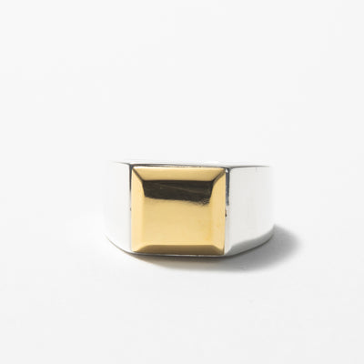 BICOLOR SIGNET RING
