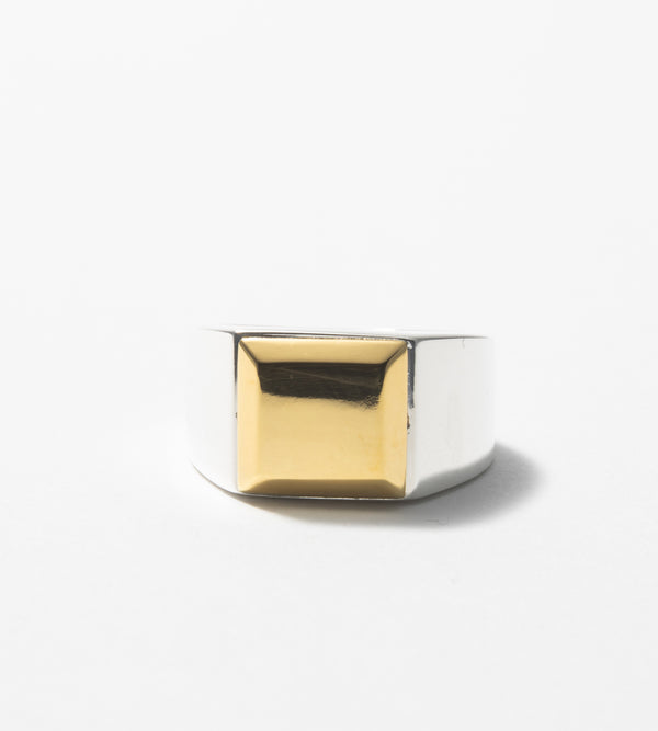 BICOLOR SIGNET RING