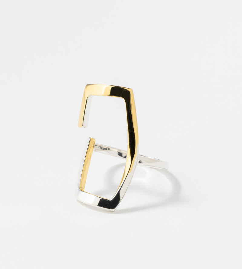 BICOLOR SQUARE RING