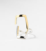 BICOLOR SQUARE RING