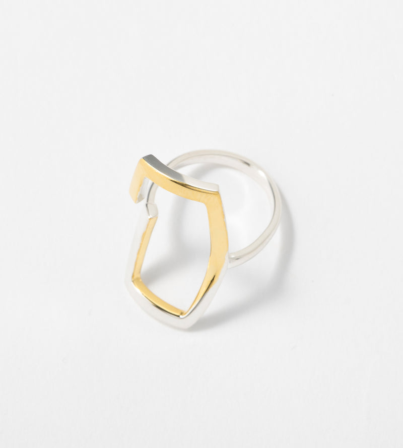 BICOLOR SQUARE RING