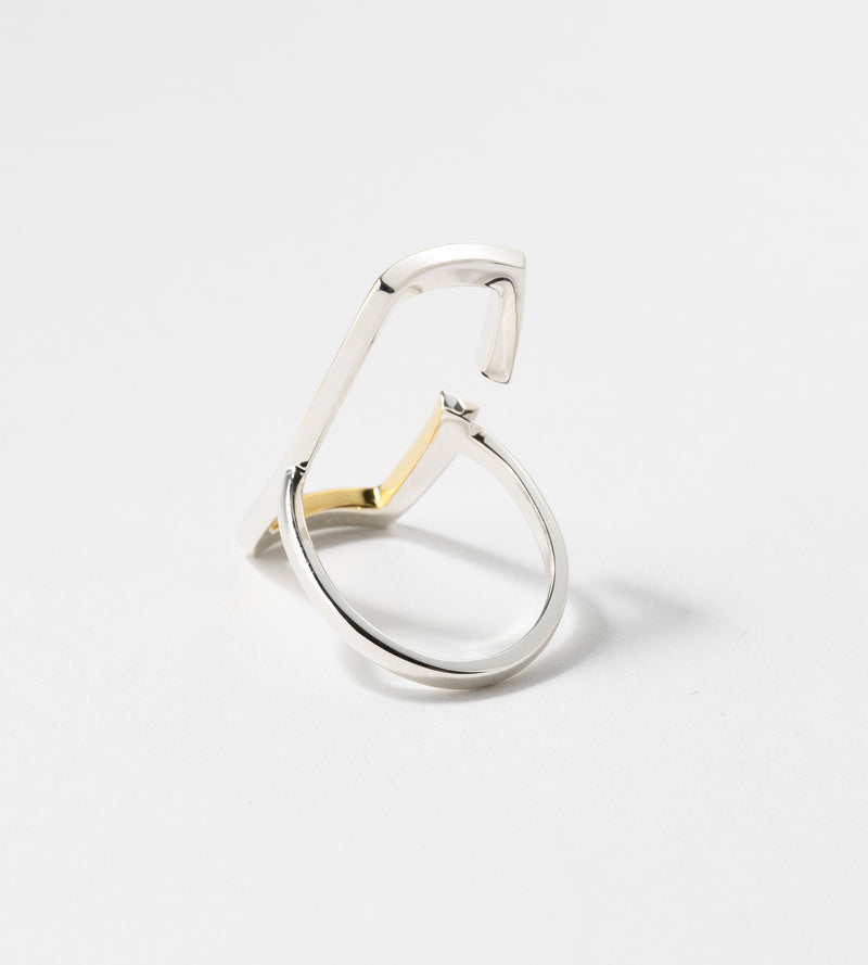 BICOLOR SQUARE RING