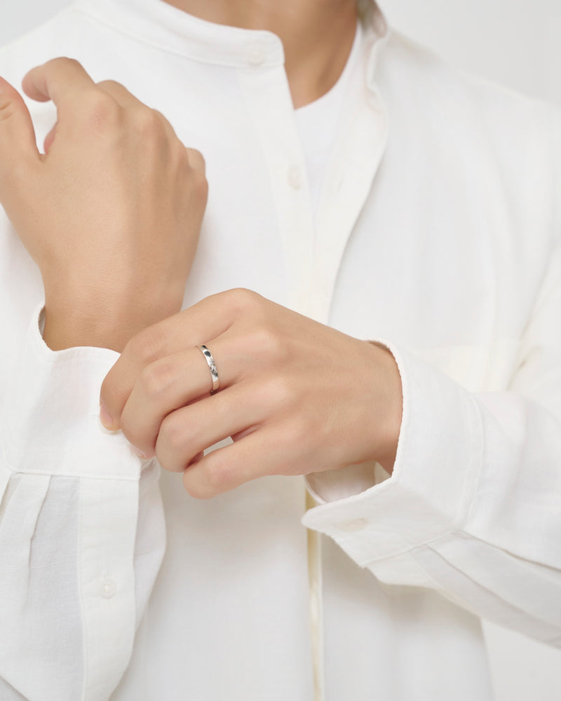 STRAIGHT FLAT RING 3mm