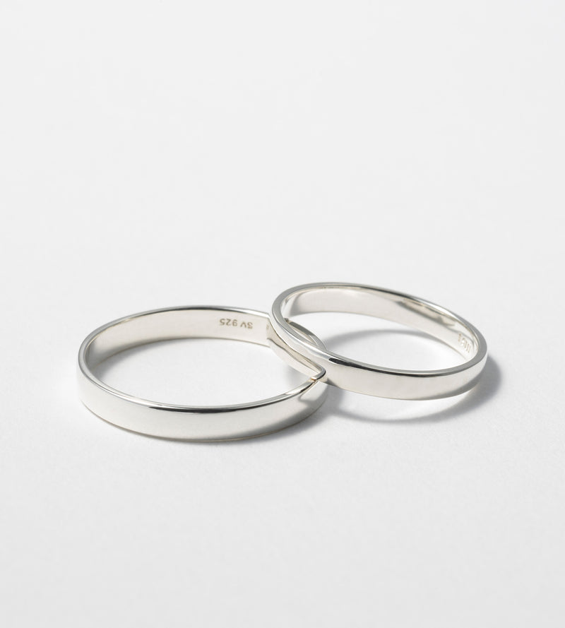 STRAIGHT FLAT RING 3mm