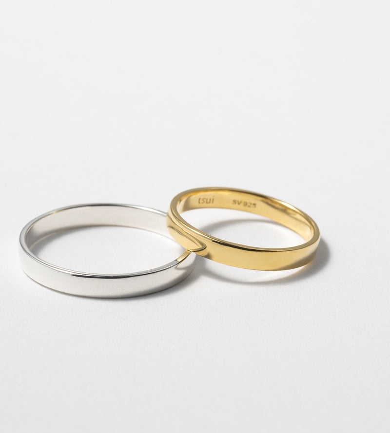 STRAIGHT FLAT RING 3mm