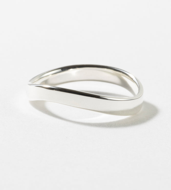 STRAIGHT FLAT WAVE RING 3mm