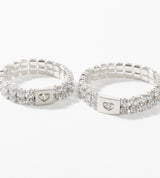 TENNIS RING DOUBLE LARGE 2MM