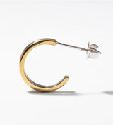 BICOLOR HOOP PIERCED EARRINGS （SINGLE）