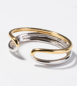 BICOLOR DOUBLE LINE EARCUFF（SINGLE）