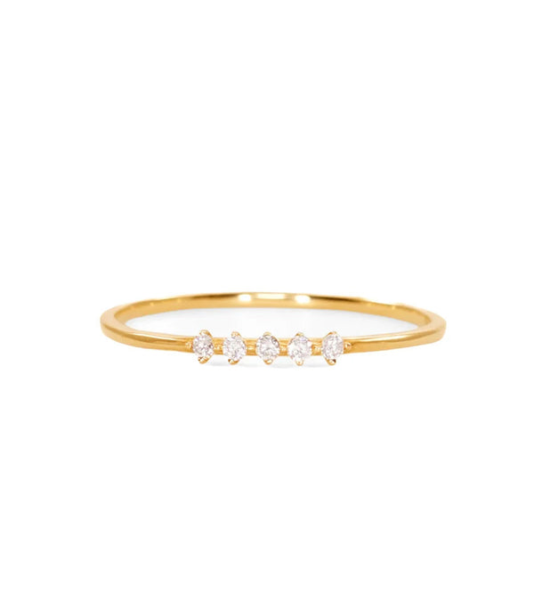 DIAMONDS LINE RING