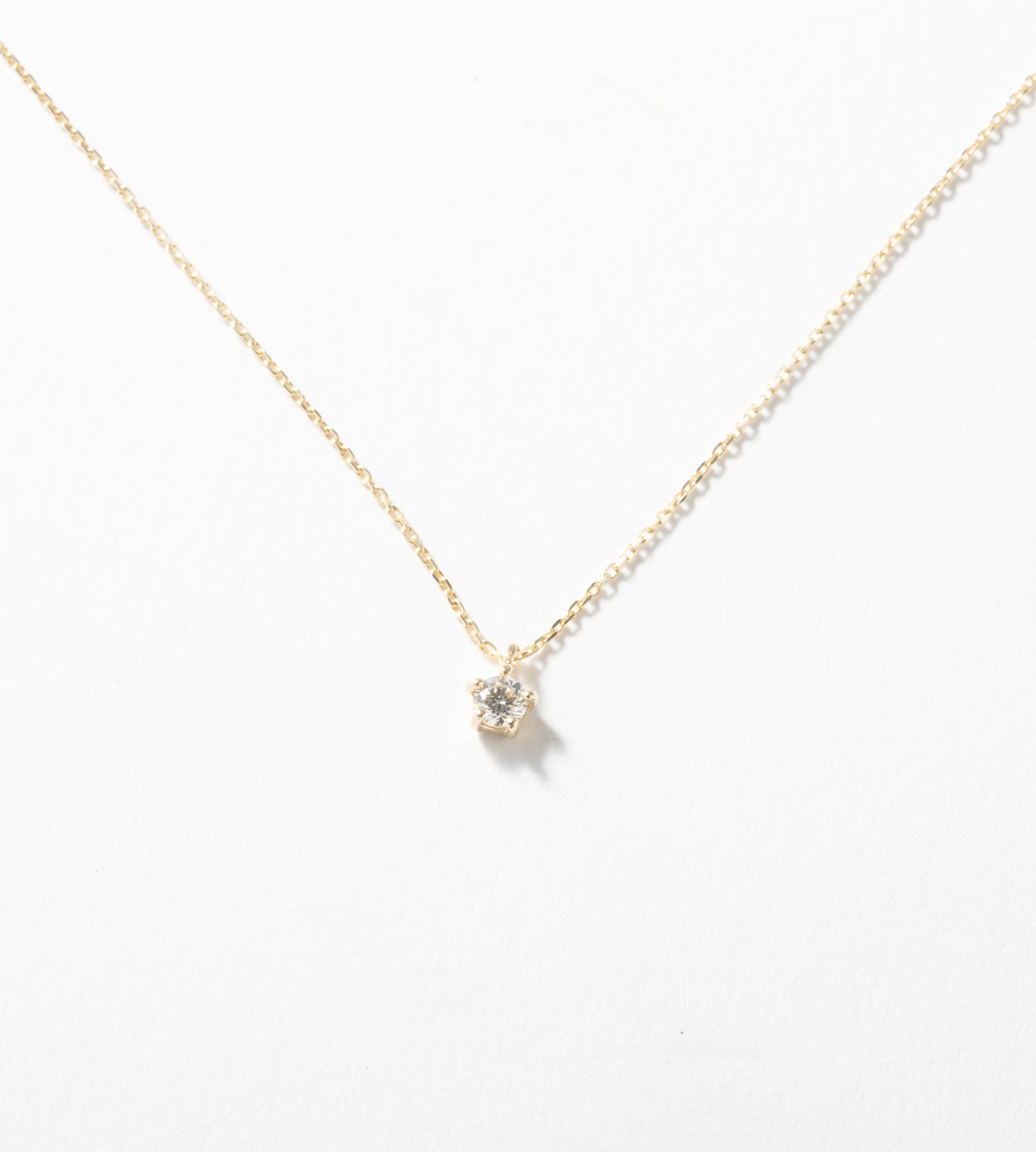 SOLITAIRE DIAMOND NECKLACE - tsui