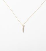 MINIMAL DIAMONDS LINE NECKLACE