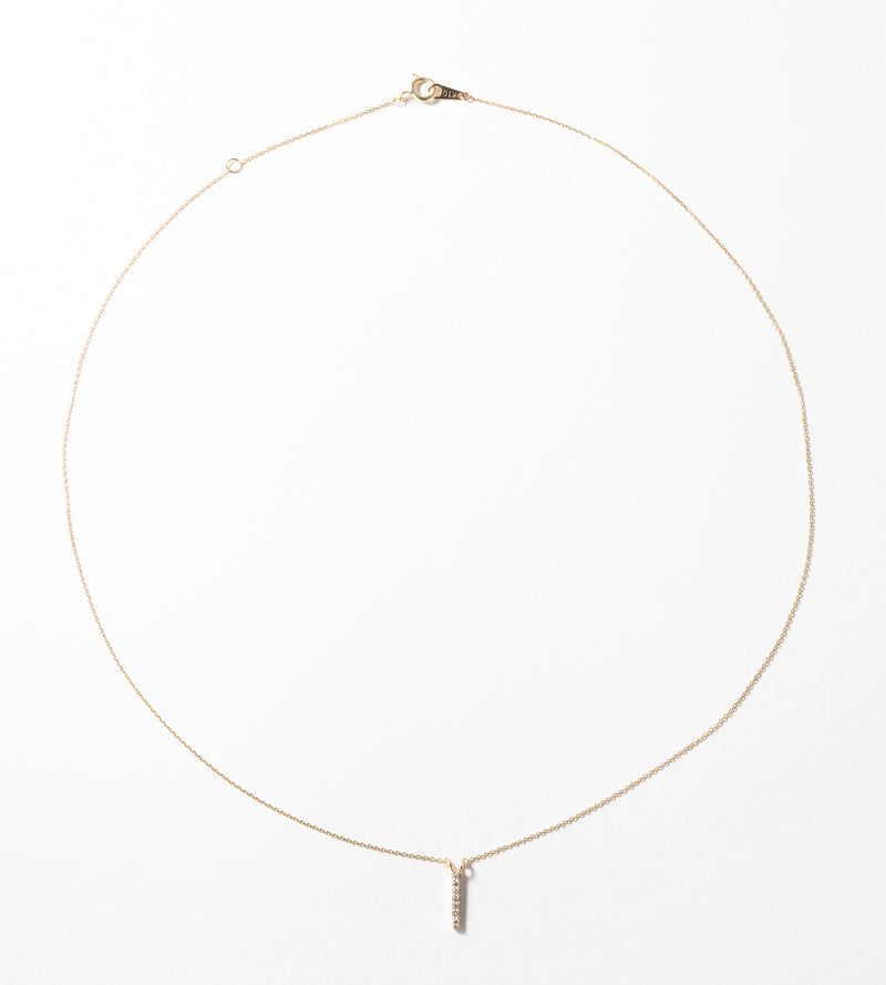 MINIMAL DIAMONDS LINE NECKLACE
