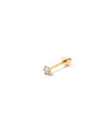 SOLITAIRE DIAMOND PIERCED EARRING（SINGLE）