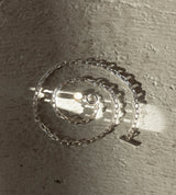 LINK CHAIN PEARL CHARM NECKLACE