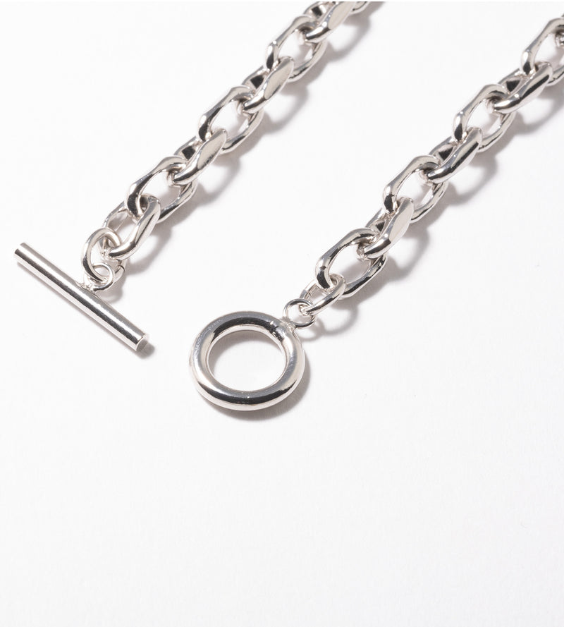 LINK CHAIN PEARL SETTING BRACELET