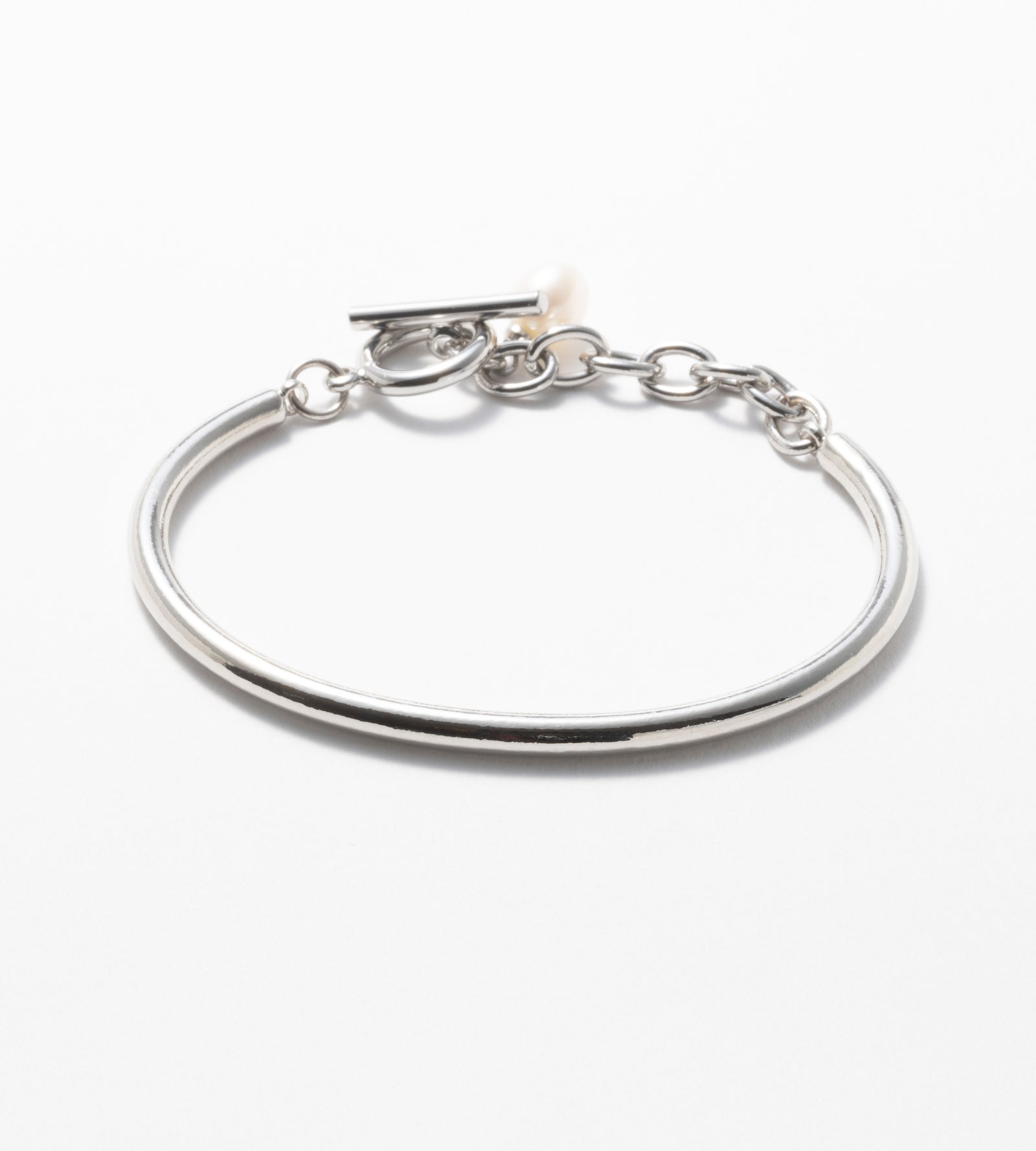 CHAIN PEARL BANGLE (Brass)