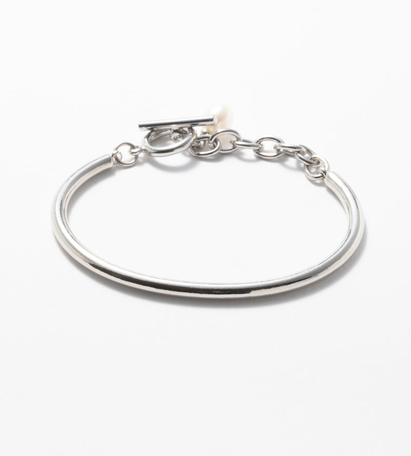 【予約注文】CHAIN PEARL BANGLE (Brass)