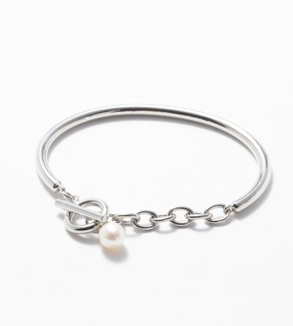 CHAIN PEARL BANGLE (Brass)