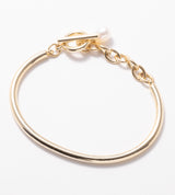 【予約注文】CHAIN PEARL BANGLE (Brass)