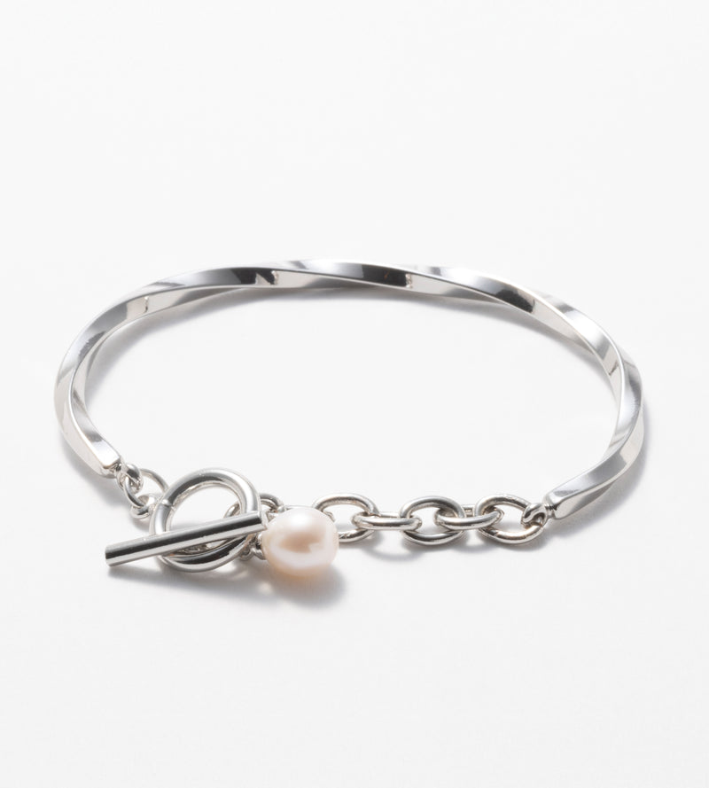 【予約注文】CHAIN PEARL BANGLE (Brass)