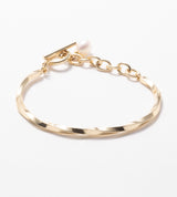 【予約注文】CHAIN PEARL BANGLE (Brass)