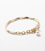 【予約注文】CHAIN PEARL BANGLE (Brass)