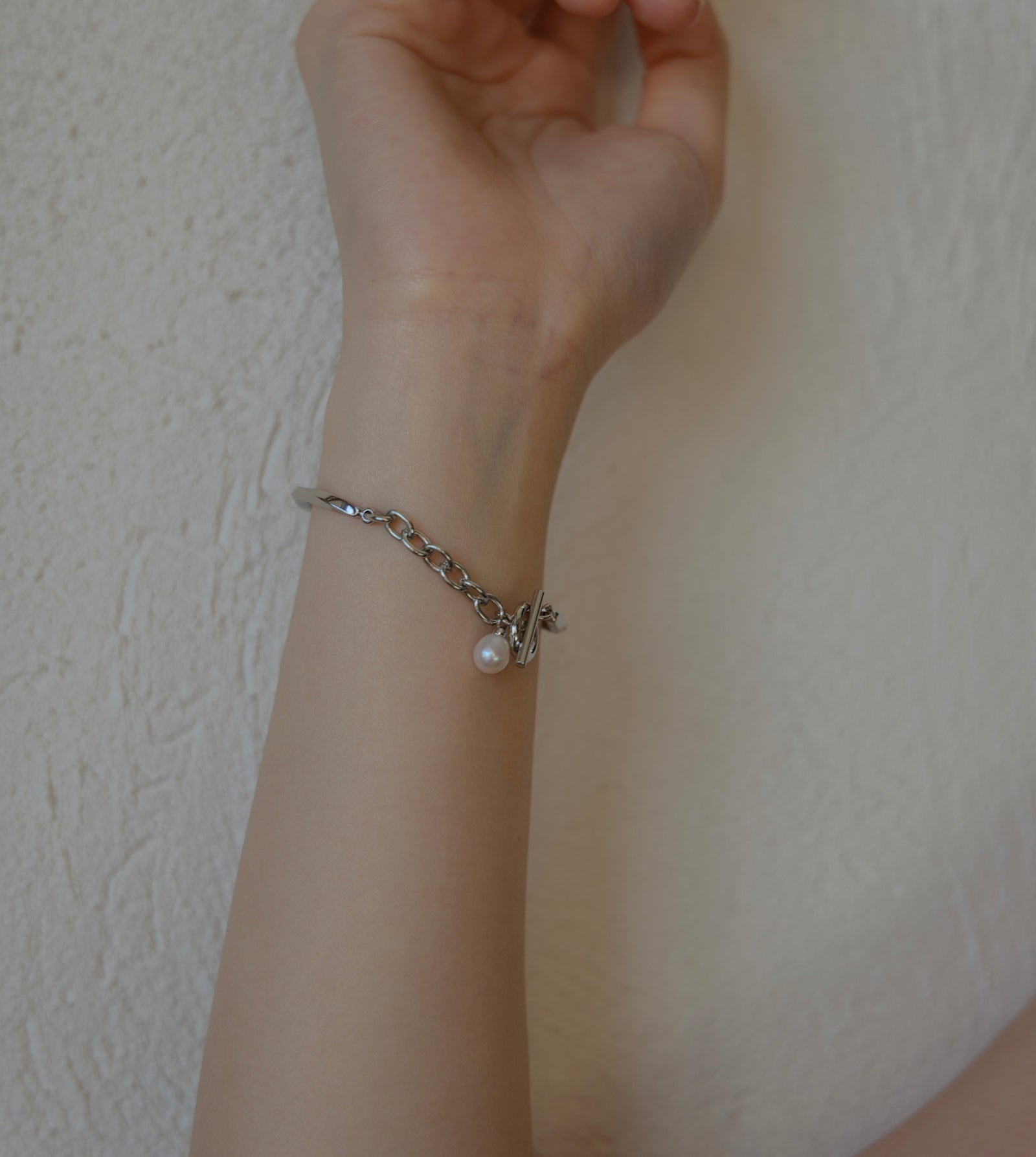 [宅送] CHAIN (Brass) BANGLE PEARL アクセサリー